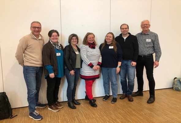 Fra venstre: Tor Tvethaug og Lillian Syversrud - Ullensaker, Lill-Tove Klingenberg - Eidsvoll og Hurdal, Karin Axelsen – Riksantikvaren, Wenche Halland Sandbæk – Vestby, Henrik Bjørnstad – Sarpsborg og Jan Ivar Andreassen – bispedømmet. Foto: Geir Davidsen – Bodø.