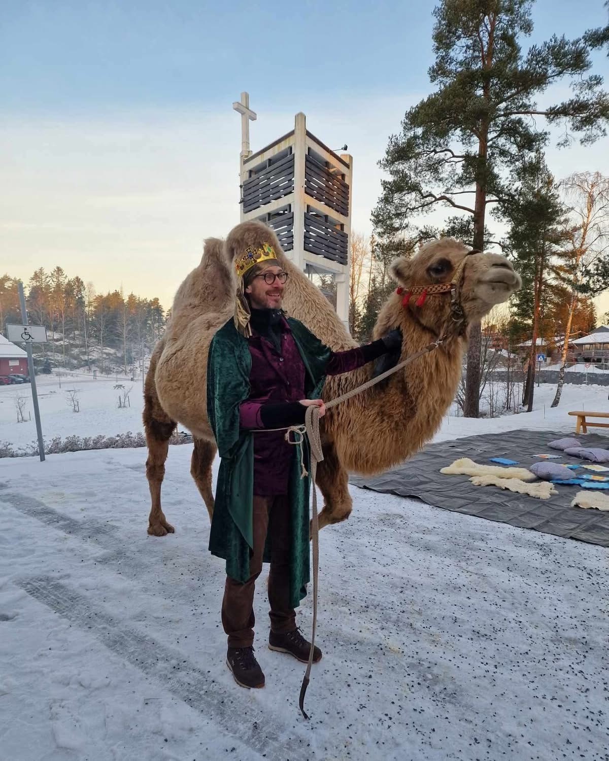 Gøy dag på jobben for sokneprest Tormod Westermoen
