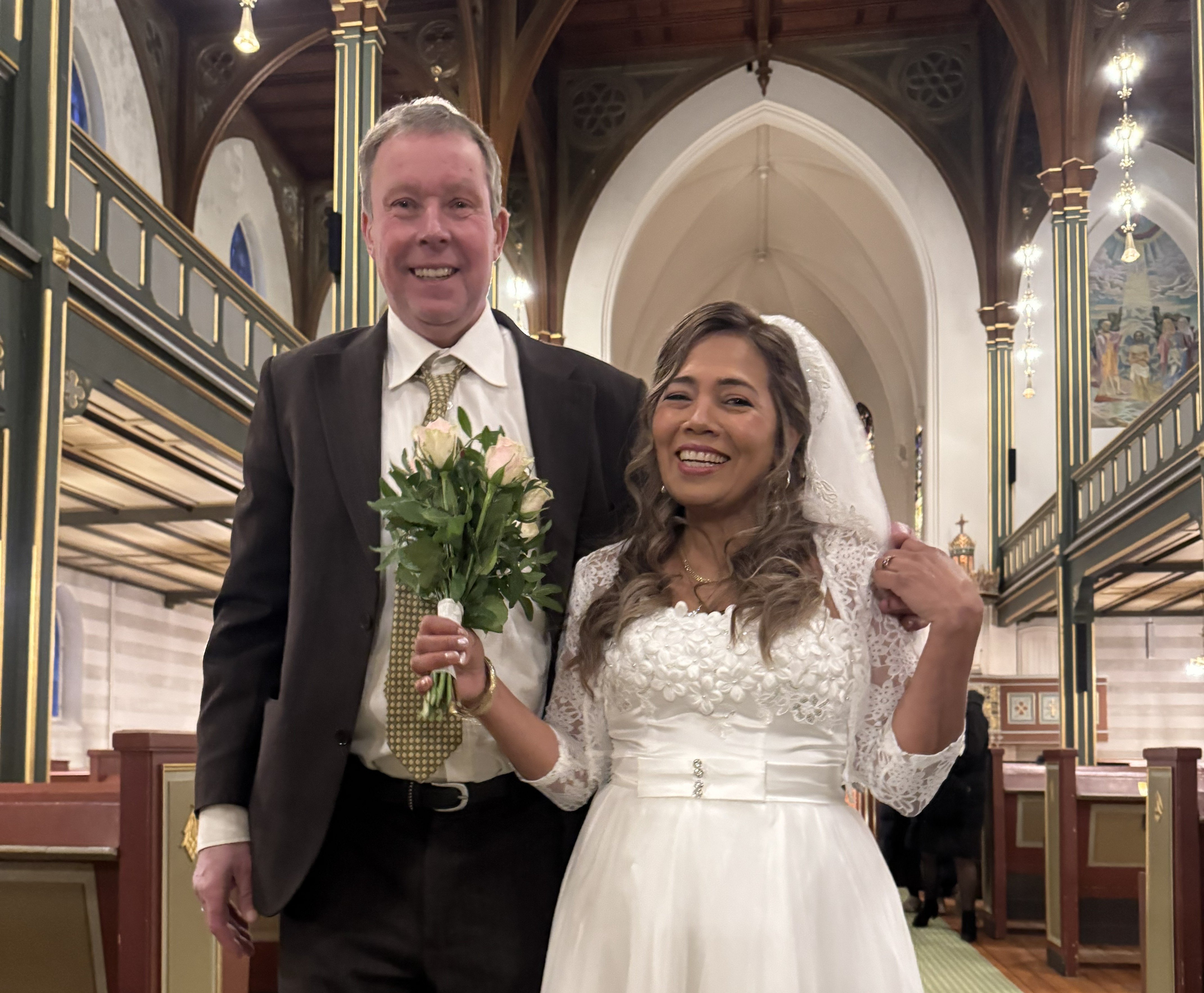 I domkirken sa Nohemy Menco Garzon og Jan Wilfred Samuelsen ja til hverandre