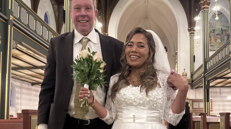 I domkirken sa Nohemy Menco Garzon og Jan Wilfred Samuelsen ja til hverandre