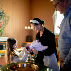 Dåp i Fenstad kirke, Foto Bo Mathisen