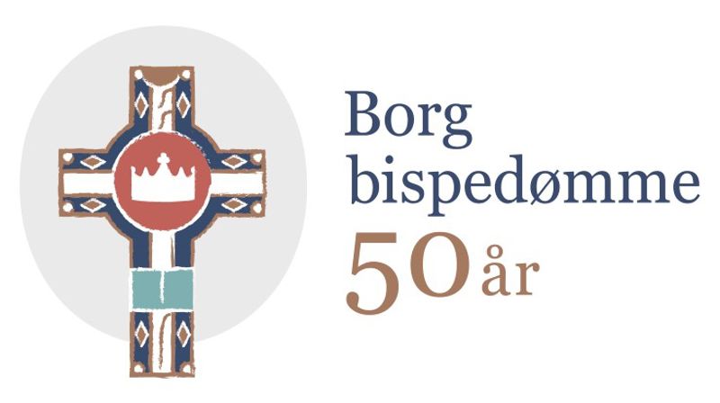 Borg bispedømmes jubileumslogo