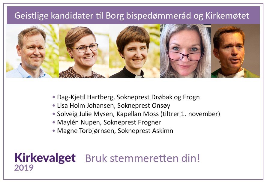 Prestekandidater til nytt bispedømmeråd