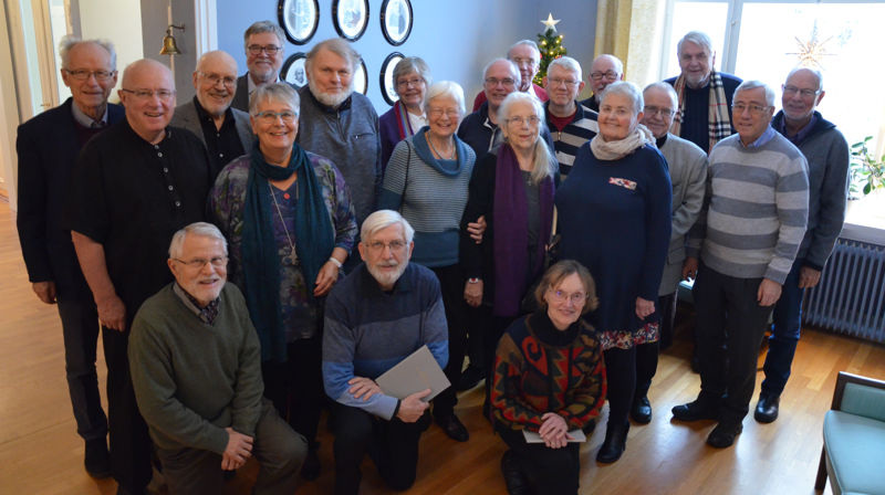 Det ble et hyggelig gjensyn med tidligere kolleger i bispegården på Hamar. Foto: LTB