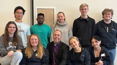 Ungdomsrådet i Hamar bispedømme valgt i november 2023. Foto: Hamar bispedømmeråd