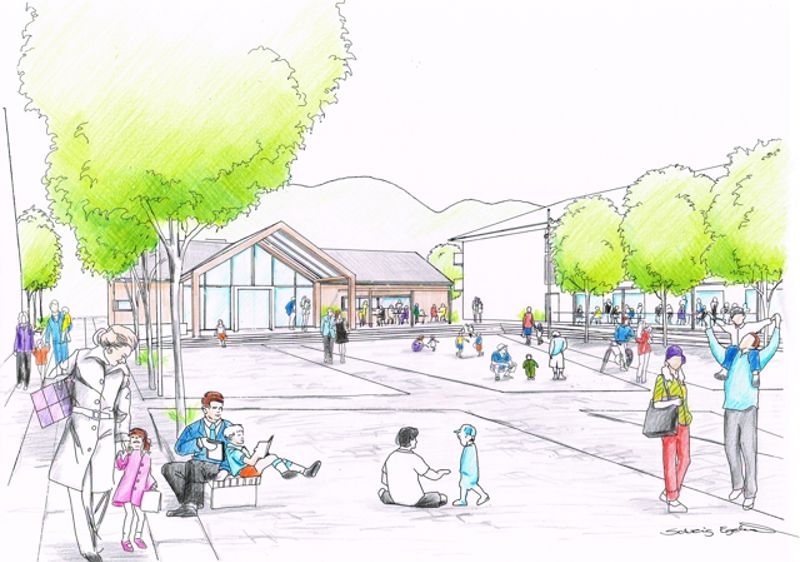 Gudstjenesten holdes på torget i Brumunddal sentrum. Blir det regn flyttes gudstjenesten til kirkestua i Brumunddal. Ill: Ringsaker kommune
