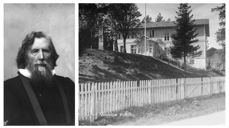 Christopher Bruun grunnla folkehøyskole i Gudbrandsdalen i 1867, som ble flyttet til Vonheim i Gausdal. Bruuns program for folkehøyskolen var å "begeistre og at meddele en ideal Livsanskuelse" og videre "at aabne Norges Bønder Adgang til en aandelig Udvikling paa hjemlig Grund". Foto: Anders Beer Wilse og Karl Olav Moe /digitalt museum