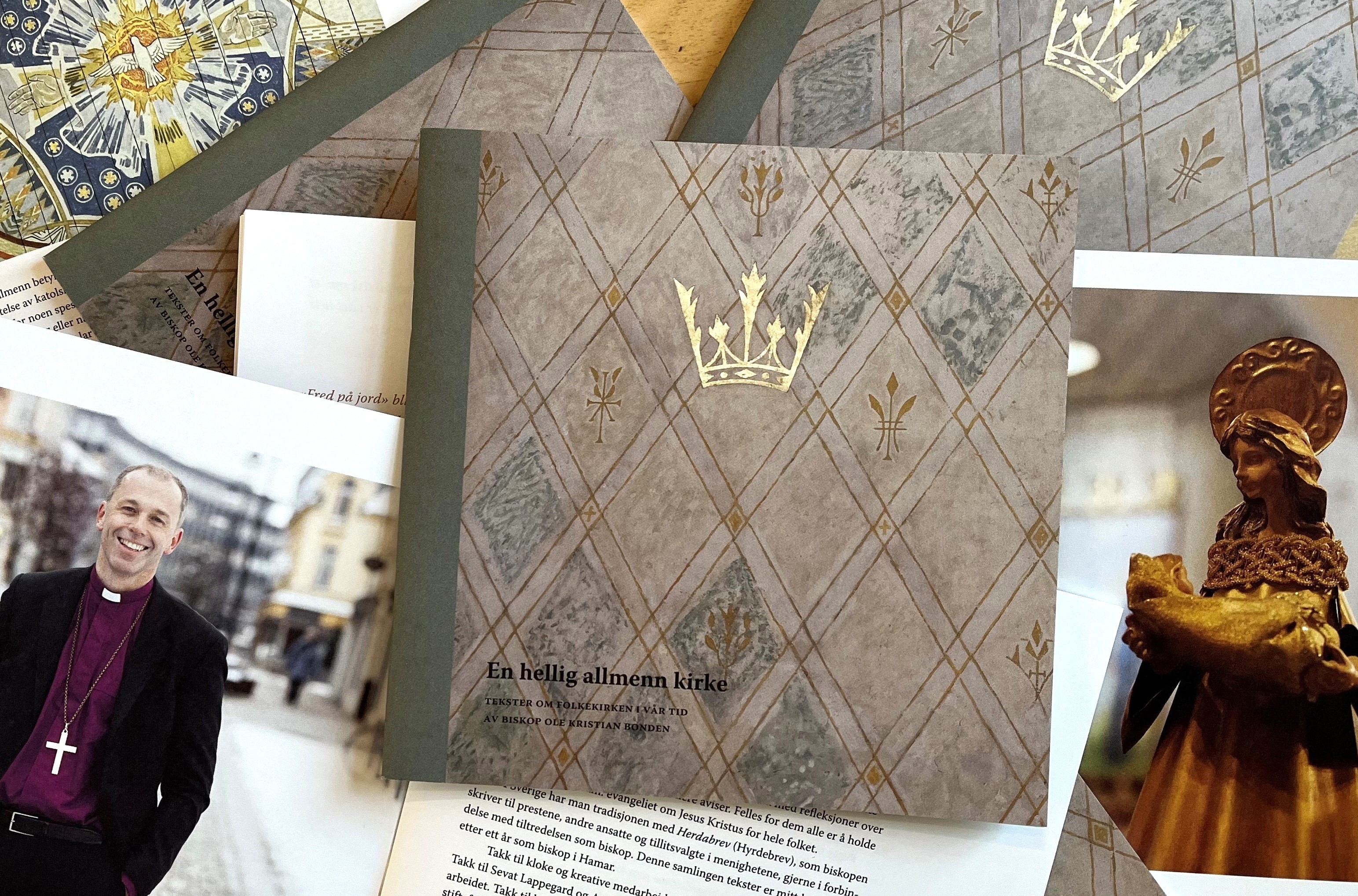 Biskopens samling tekster som utgjør det svenskene kaller et "Herdabrev". Mer om det i nyhetsbrevet. Foto: Hamar bispedømmeråd