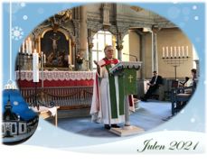 Biskopen holder gudstjeneste i Sør-Fron kirke. Foto: Jorun Vang. Montasje: Ida Kolsrud