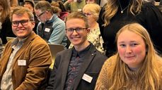 De er alle under 30. Fv: Adrian Sagvold Grøndahl, Filip Hovland og Vanja Hole Joramo.