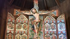 Alterskap fra Hedalen stavkyrkje fra 1260-1280. Foto: Britt Agnethe Enemo