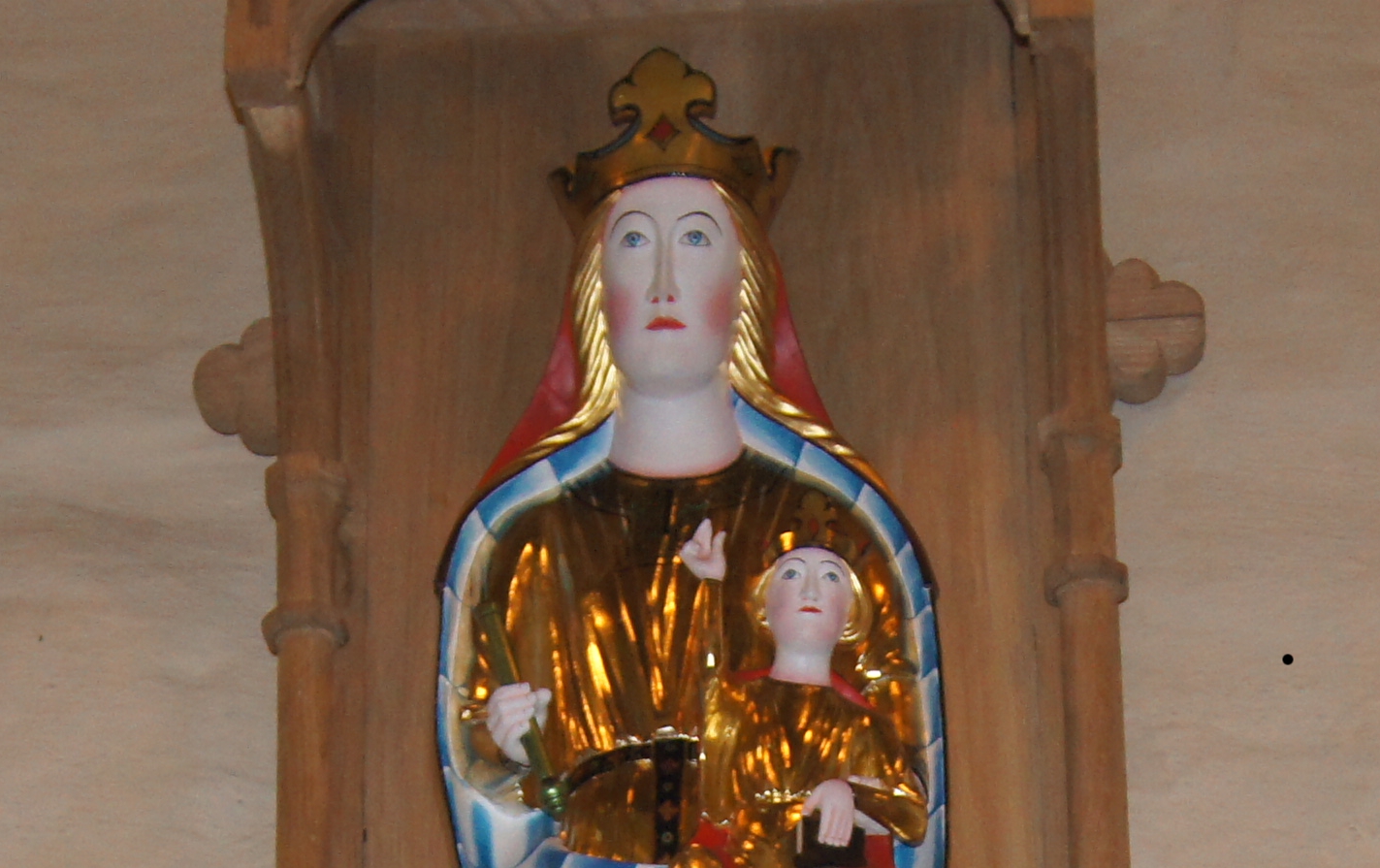 En rekonstruksjon av Balkemadonnaen er på plass i Balke kirke