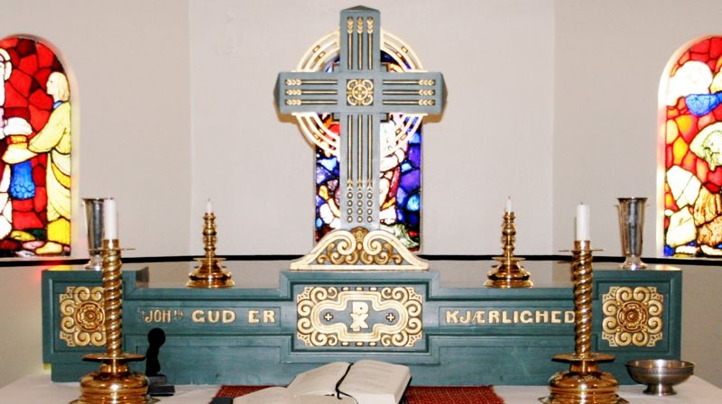 Altertavle fra Lomen kyrkje, Vestre Slidre