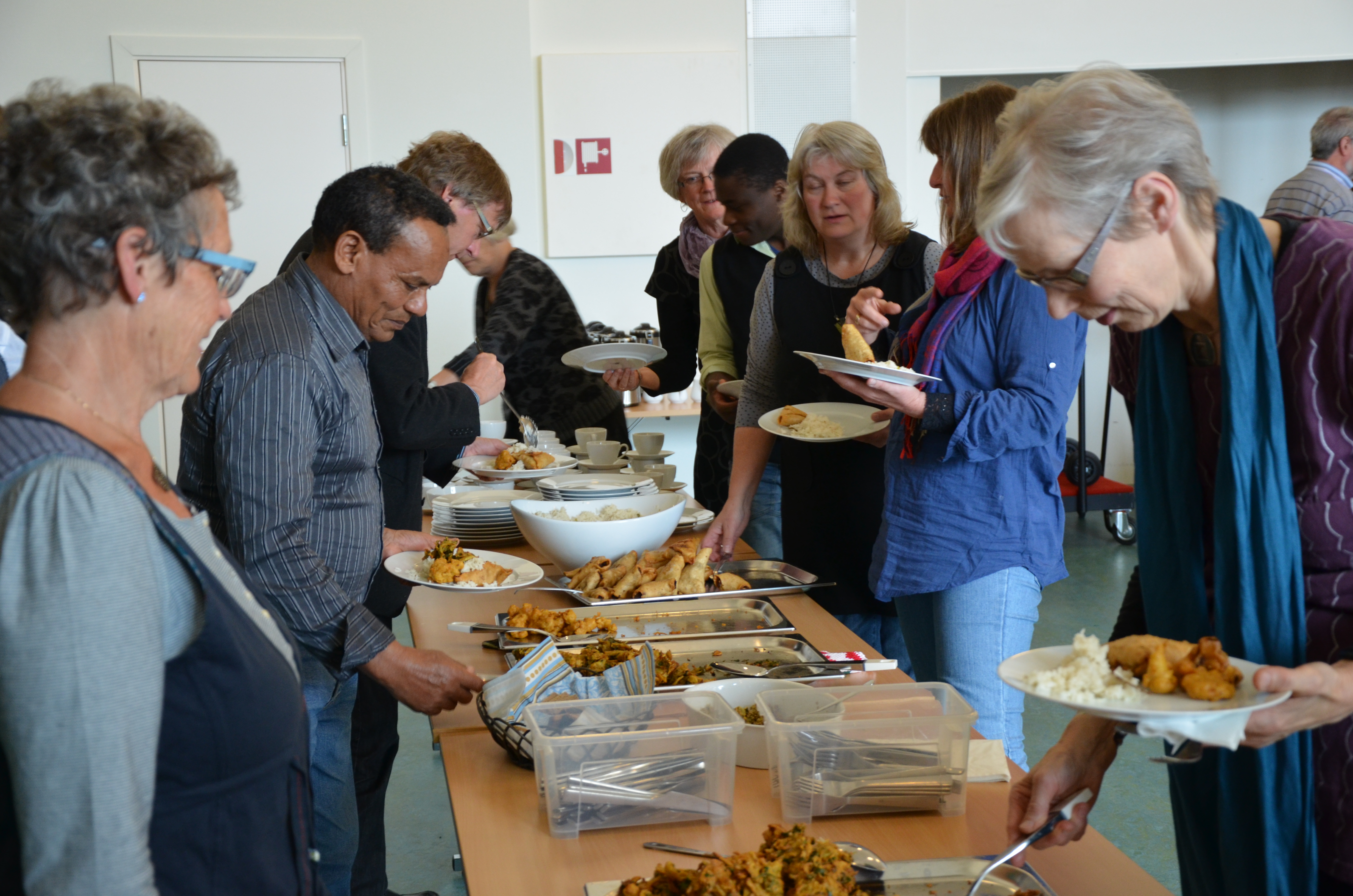 Fra en inspirasjonssamling om integrering av flyktninger og innvandrere i Hamar bispedømme i 2012. Foto: Bjørn Vilberg