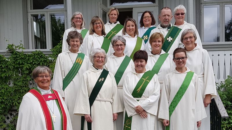 Diakonene i Hamar bispedømme samlet til årlig møte, sommeren 2017