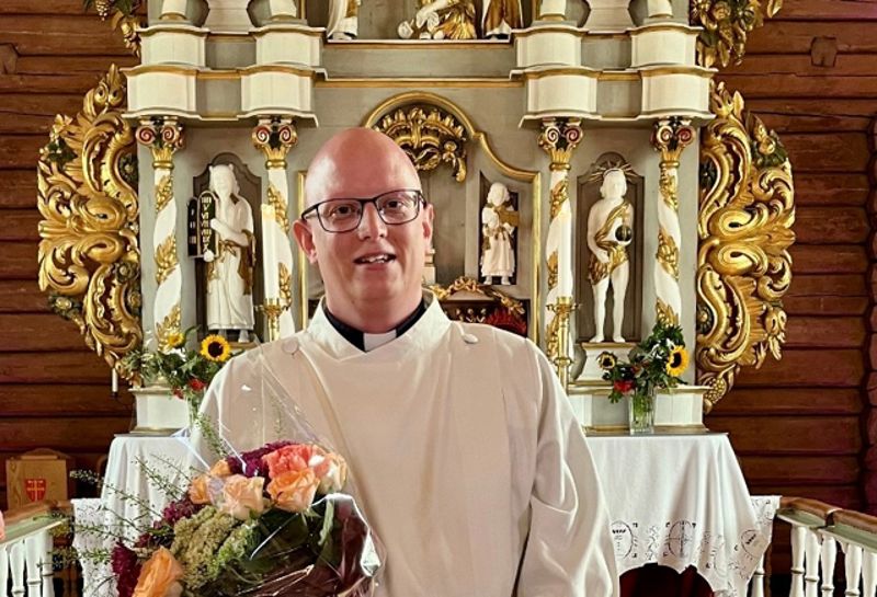 Bildet er fra innsettelsen i Brøttum kirke. Foto: Thor Kristian Ringsbu