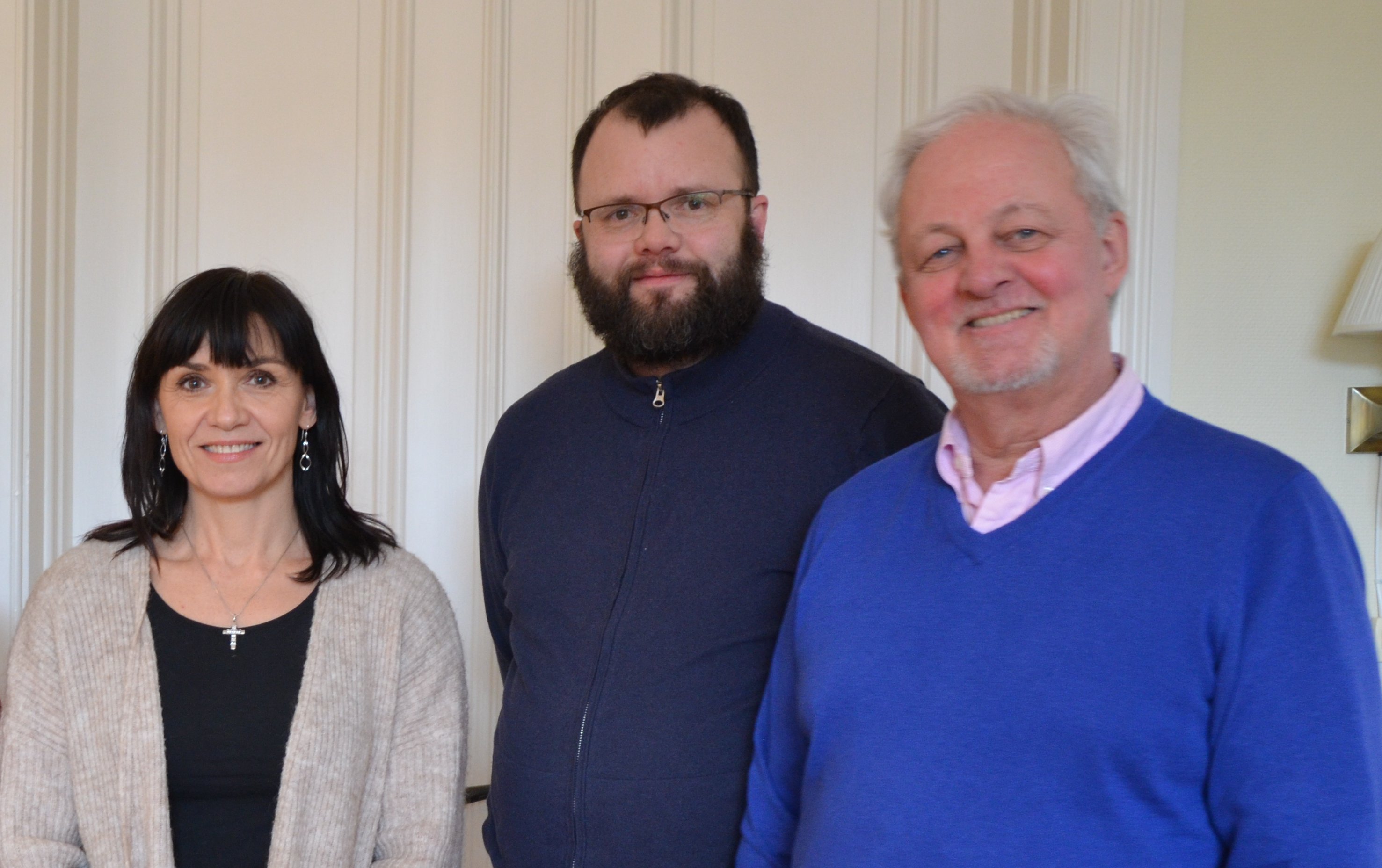 I Hamar bisped&#248;mme er det 12 islandske prester, her representert ved 3 av dem; Jona Lovisa Jonsdottir, sokneprest i Grue og Grue Finnskog, Sigurdur Gretar Sigurdsson, sokneprest i V&#229;g&#229; og &#216;rn Bardur Jonsson, sokneprest p&#229; Nes H.