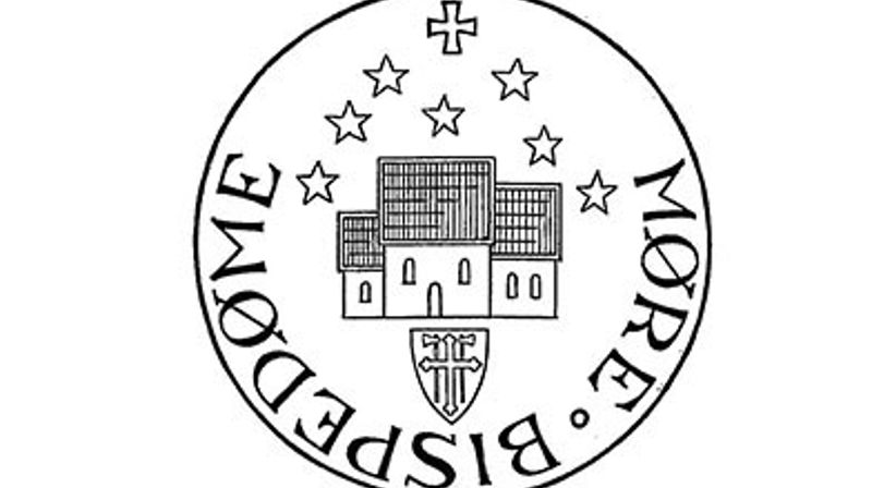 Synstolking: Logoen til Møre bispedøme