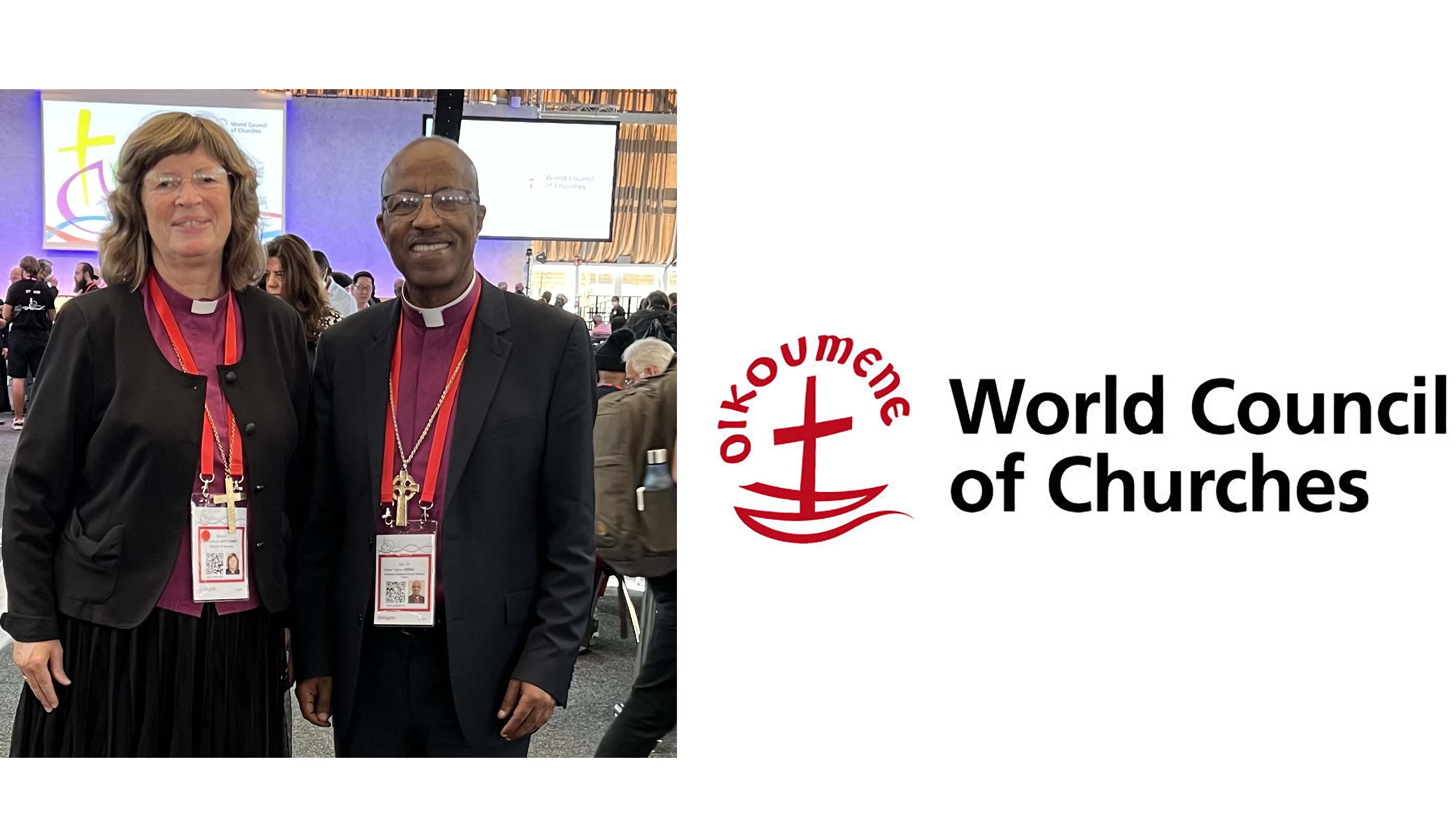 Biskop Ingeborg Midttømme sammen med biskop Yonas Y. Dibisa i Mekane Yesus-kirken i Etiopia, som er den største nasjonale lutherske kirken i verden.