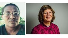 Tracy Eileen Sasau og biskop Ingeborg Midttømme