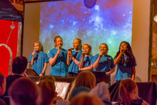 Noko av det som gjorde stort inntrykk under visitasen i Sula var konserten «Tidsmaskinen» av kantor Håvard Sveås og med barnekora Blessing og BigBless.