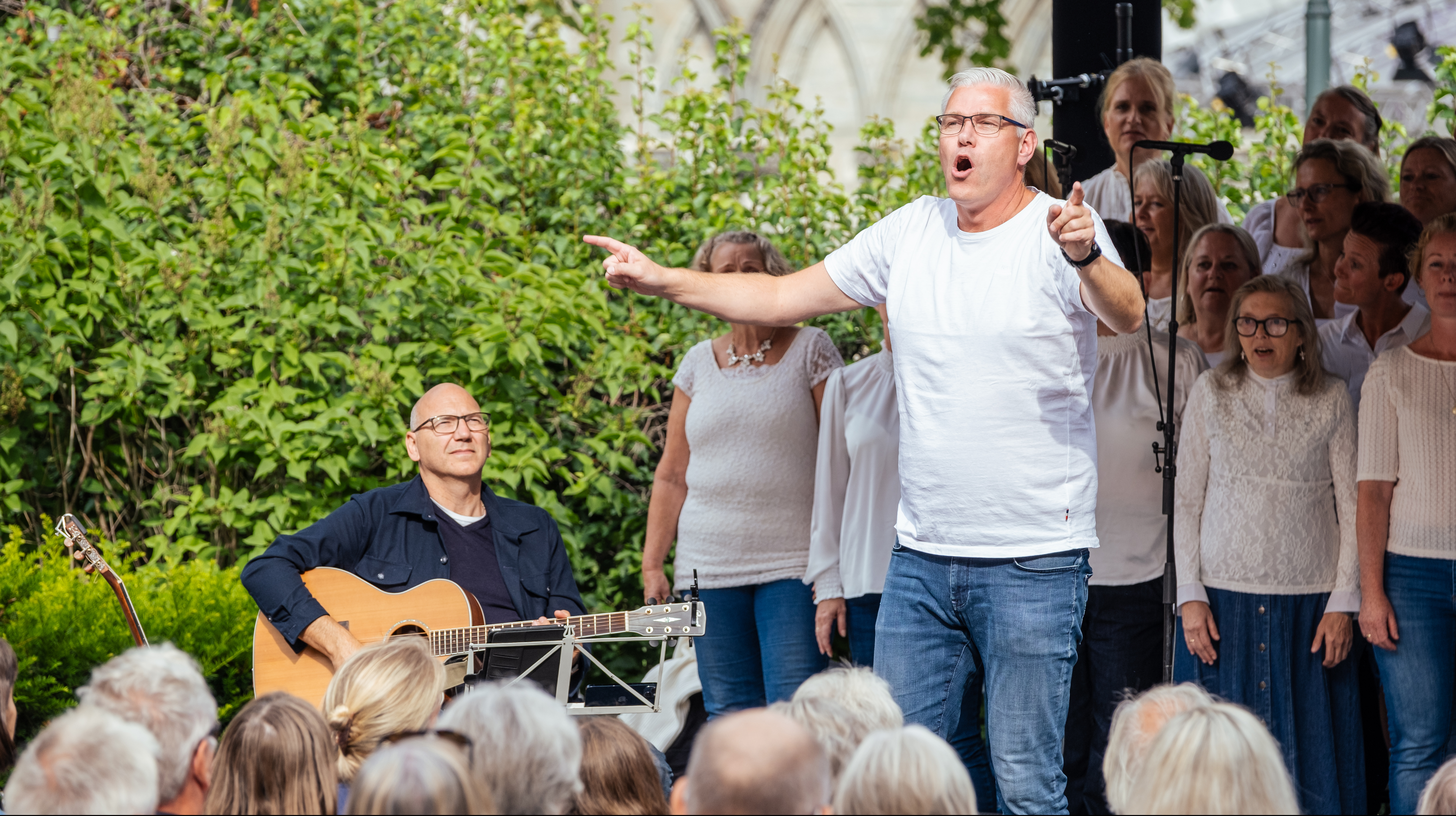 Leif Ingvald Skaug er på scenen med gospel og allsang hver dag under Olavsfest