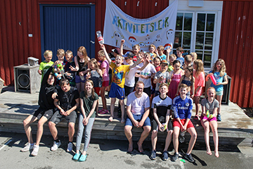 Stor stemning og mye gøy på leir...