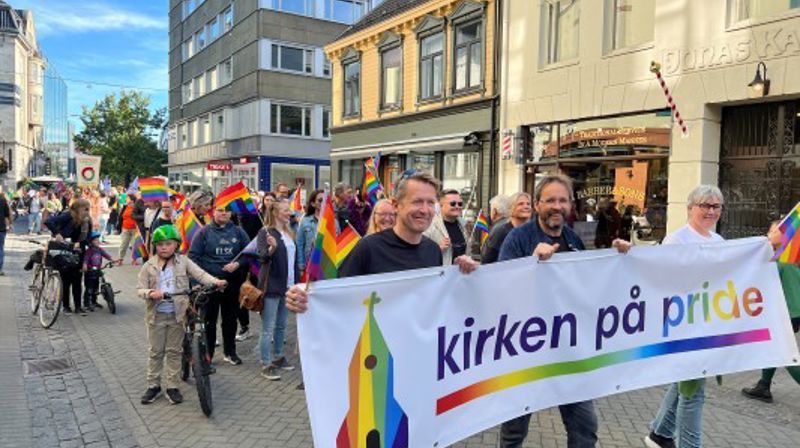 Kirken på Pride i Trondheim