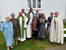 Maria Stoltsmo, Astri Wessel, Oddbjørn Stjern, Jon Nilsen, Birgith Østnes, Dagfinn Thomassen, Jorunn Tøndel, Morten Juul, Ellbjørg Reiten, Jorunn Wæge, Mariann Espeland, biskop Herborg Finnset.