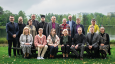 Representanter fra Nordkalotten kirkelige nettverk: Bak f.v: Juha Rauhala, Steinar Sneås Skauge, Taina Manninen, fungernede biskop Stig Lægdene, Heikki Harvola, biskop Jukka Keskitalo, biskop Åsa Nyström, Karl Yngve Bergkåsa, biskop Svein Valle, Titti Ådén. Fremme f.v: Maria Henriksson, Anne Skoglund, Sara Keränen, Brita Bye, Ilari Konnunen, Pekka Mustakallio, Taina Manninen. Foto: Maija Hagberg.