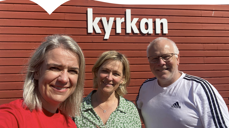 Teamleder i Sjømannskirkens norgesarbeid, Vigdis Alte, Anette Jernelöf, hovedansvarlig i Piteå forsamling, og Frode Wigum, regionrådsleder og initiativtaker. Foto: Sjømannskirken.