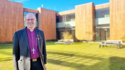 Biskop Olav Øygard på Viken senter under visitasen i 2021. Foto: Jon Marius Kobro Hammer