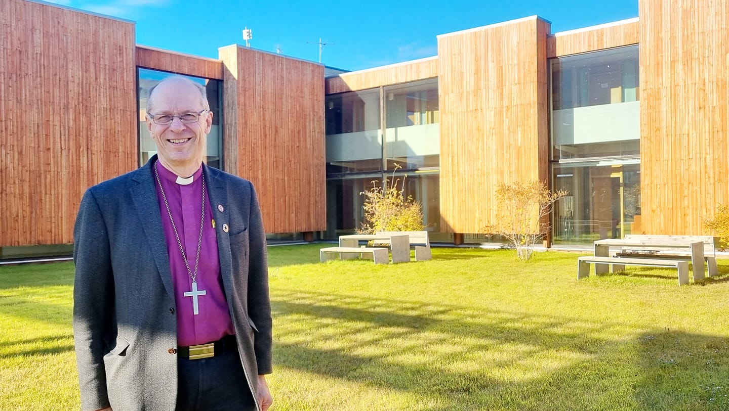Biskop Olav &#216;ygard p&#229; Viken senter under visitasen i 2021. Foto: Jon Marius Kobro Hammer