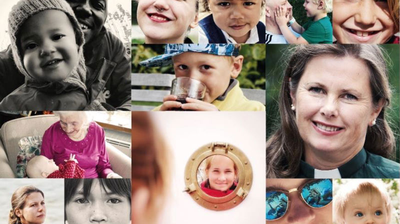 Faksimile fra kampanjeplakaten "Ansikt til ansikt med verden". #ditdugår. Kirken.no/oslo/diakoni