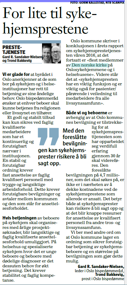 Faksimile: Klassekampen 3.10.2016