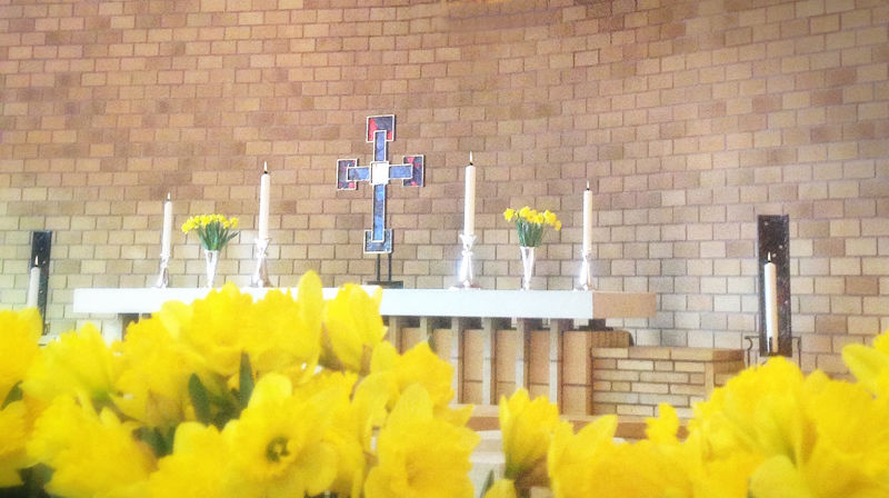 God påske Oslo bispedømme. Her fra Jar kirke i Bærum prosti. Foto: TB