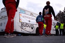 Kirkens varmebuss på Tryvann ble godt besøkt av russen. Alle foto: Thomas Berbom