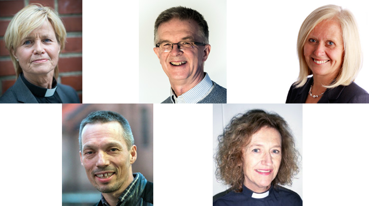 Nominert til &#229; bli ny biskop i Oslo: Anne-May Grasaas, K&#229;re Rune Hauge, Marit Halvorsen Hougsn&#230;s, Sturla Johan St&#229;lsett og Kari Veiteberg.