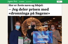 Skjermdump Sagene Avis