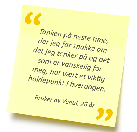 Ilustrasjon: Tilbakemelding til Ventil.
