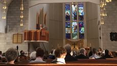 Biskop Ann-Helen Fjeldstad Jusnes holdt preken under jubileumsgudstjenesten i Bodø domkirke. Foto: Thoralf Fagertun