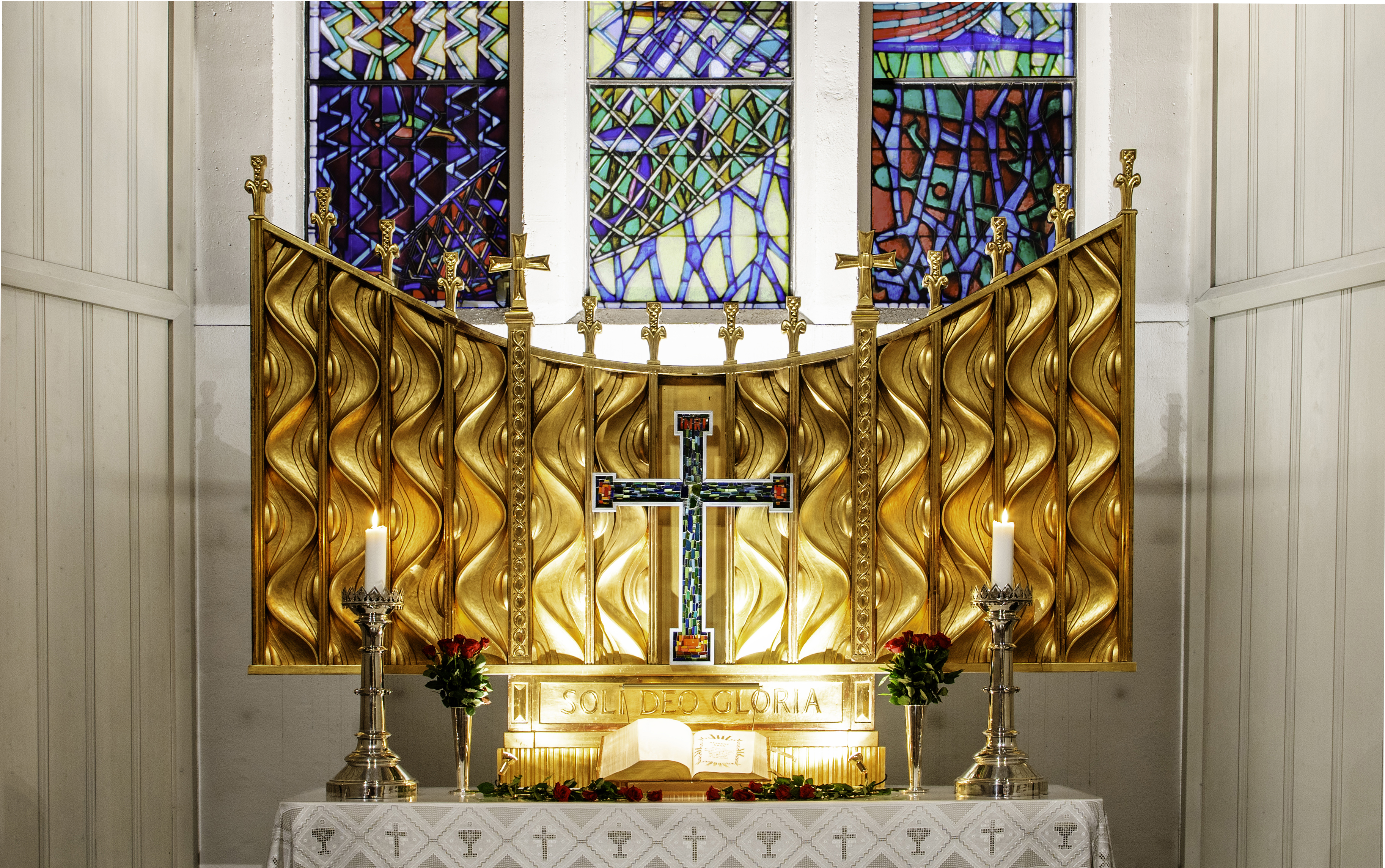 Altertavlen i Bodø domkirke.