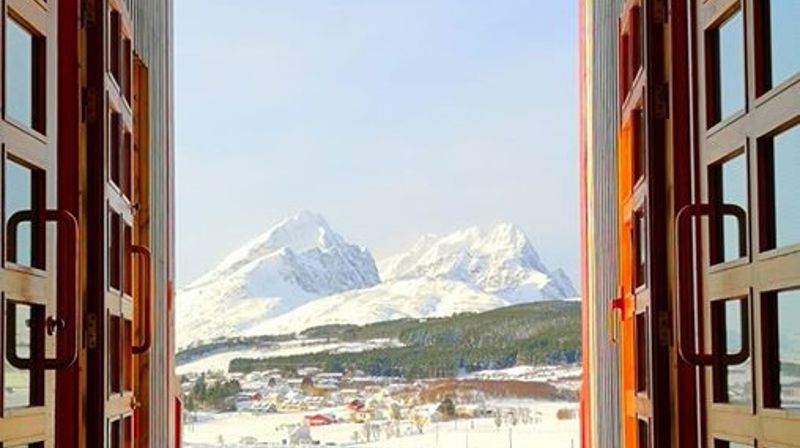 Utsikt fra Borge kirke.