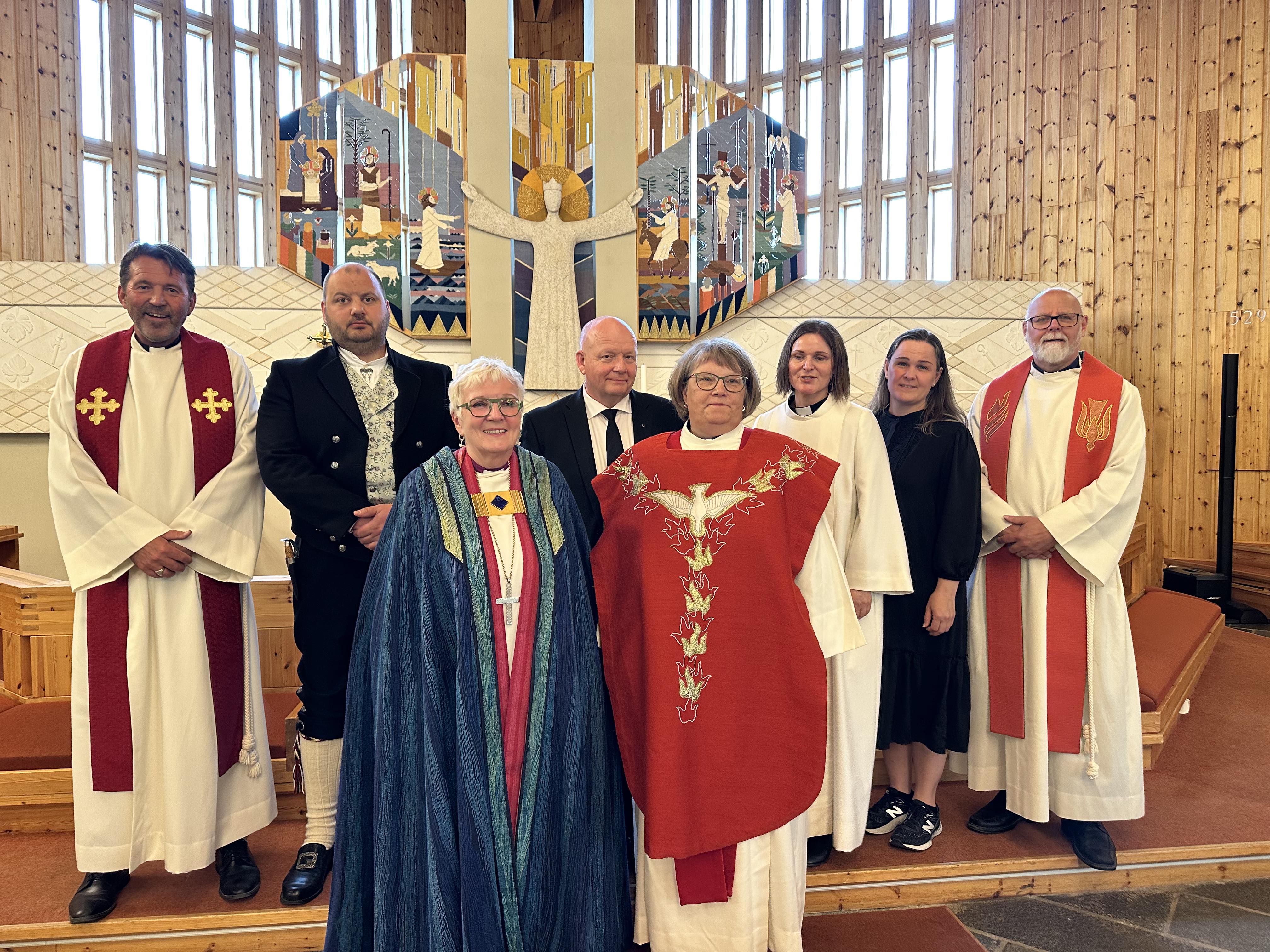 Gry Åland ble den nest siste som ble ordinert av biskop Ann-Helen.