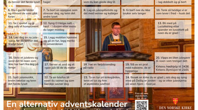 Bildet er fra biskopens preken i Dolstad kirke under årets fagsamling i Mosjøen. Foto: Sør-Hålogaland bispedømme