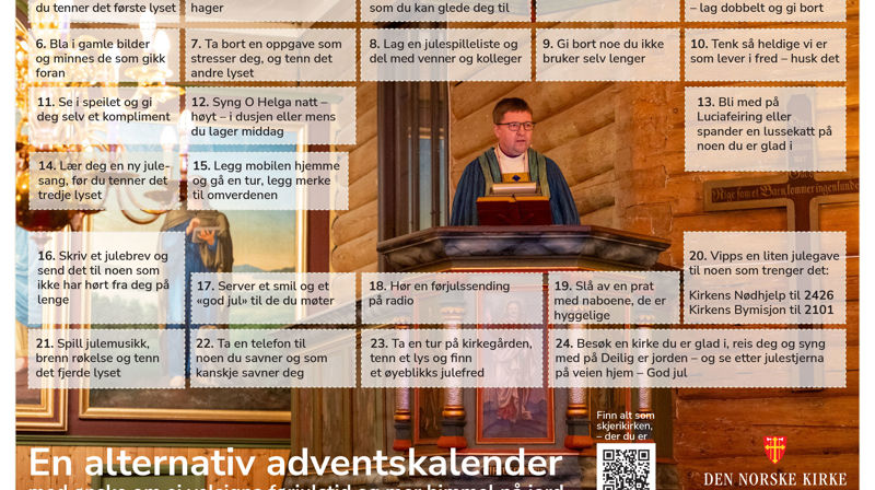 Bildet er fra biskopens preken i Dolstad kirke under årets fagsamling i Mosjøen. Foto: Sør-Hålogaland bispedømme