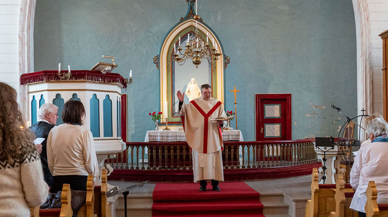 Fredsmesse i Tjøtta kirke. Foto: Sør-Hålogaland bispedømme