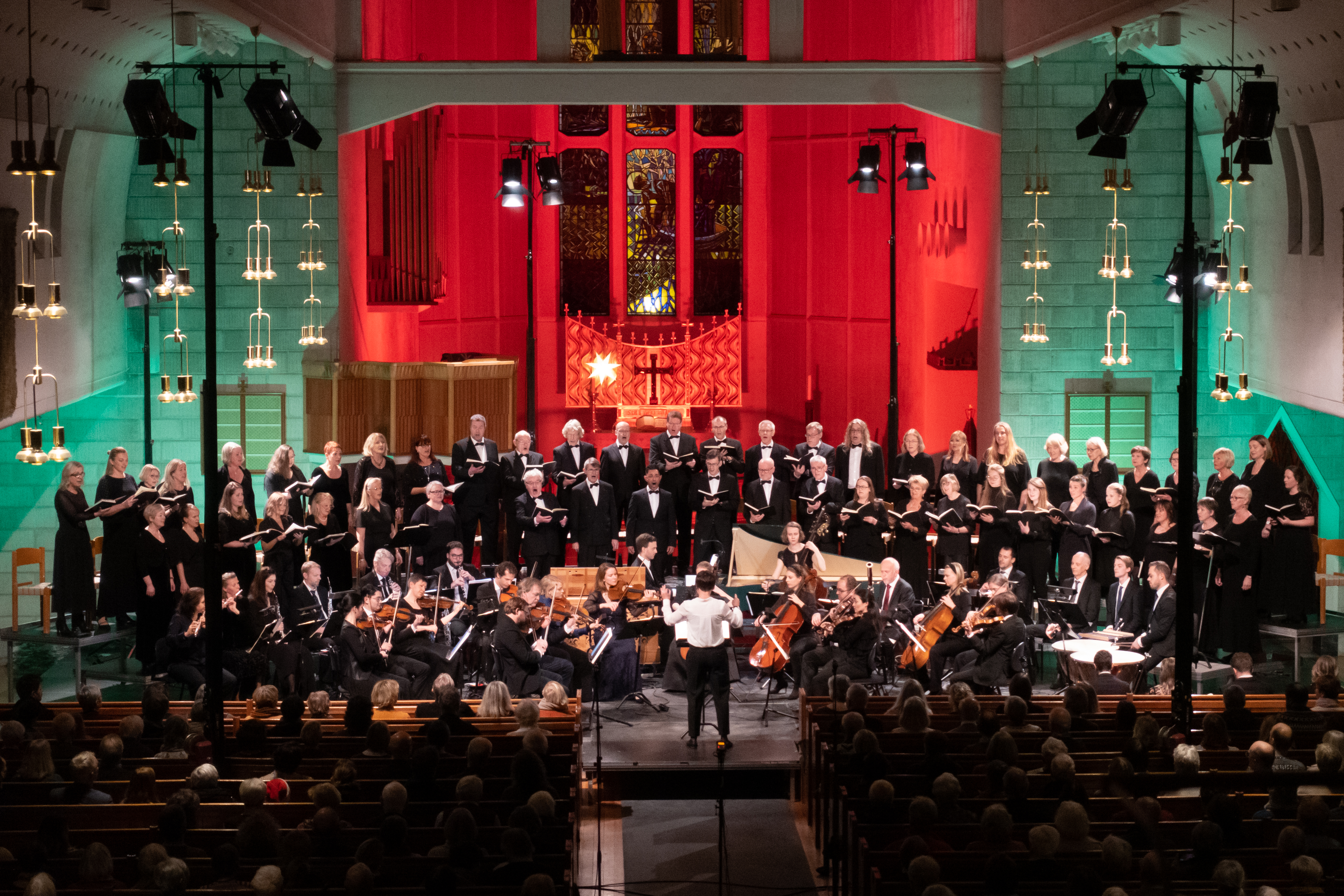 Bodø domkor fremfører Juleoratoriet av J. S. Bach. Foto: Kanutte Seiring