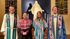 Fra venstre: Øivind Holtedahl, Sissel Birkely Steiro, Åselin Birkely og Anne Lise Ådnøy.