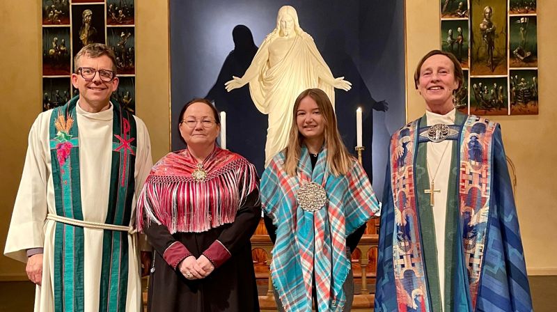 Fra venstre: Øivind Holtedahl, Sissel Birkely Steiro, Åselin Birkely og Anne Lise Ådnøy.